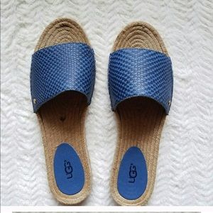 Ugg blue slides. Size 8.